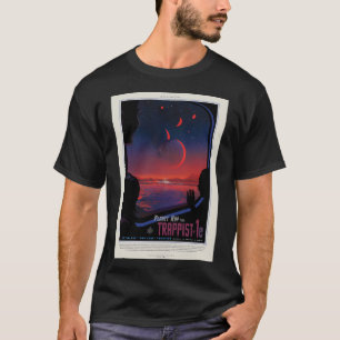 Camiseta Nasa Jpl ExoplanViagem Bureau Trappist-1E (8K R