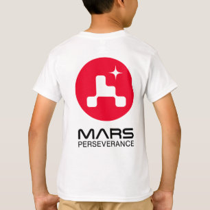Camiseta NASA Mars Perseverance Rover Rocket White Kids"
