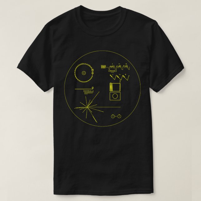 Camiseta NASA Voyager Golden Record , Science  (Frente do Design)