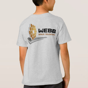 Camiseta NASA Webb Space Telescope Mercury Cinzas Kids"
