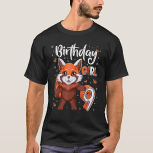 Camiseta Nascença da Nascença da Red Panda 9 Anos