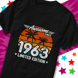 Camiseta Nascer 1963 Edição Limitada Impressionante Desde 1