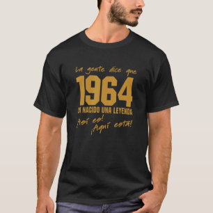 Camiseta Nascer 1964 Aniversário da Vintage 1964 Celebração