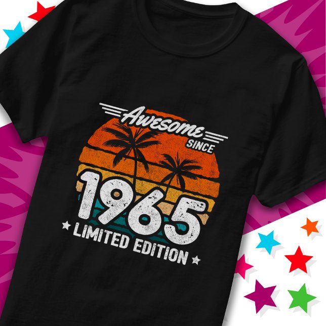 Camiseta Nascer 1965 Edição Limitada Impressionante Desde 1 (Criador carregado)