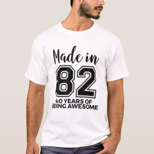 Camiseta Nascer 1982 Homens Mulheres 40 Anos De Bein