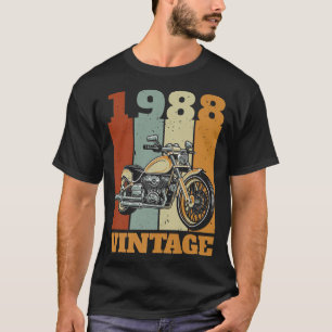 Camiseta nascer 1988 Vintage Motocicleta Gift Biker