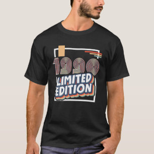 Camiseta Nascer 1990 Gift Vintage Retro Limited Edition Bir