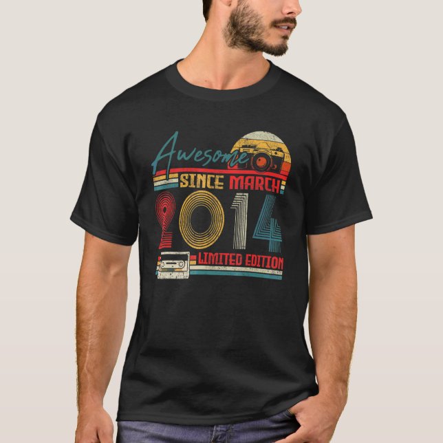 Camiseta Nascer 2014 Impressionante Desde Março De 2014, 8  (Frente)