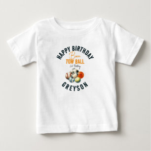 Camiseta Nascer 2 Ball Sport Themed Boy Party