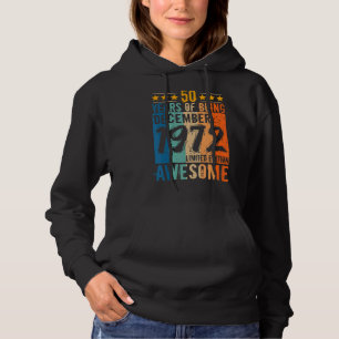 Camiseta Nascer 50º Aniversário De Dezembro De 1972 50 Anos