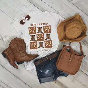 Camiseta Nascer a Dance Block Style Inicializa Arcos T-Shir