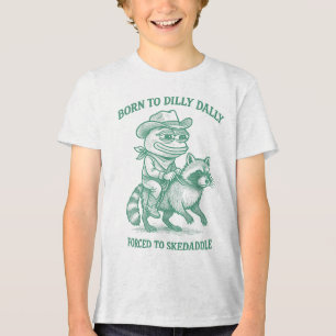 Camiseta Nascer A Dilly Dally Forçada A Skedaddle Sapo Cowb