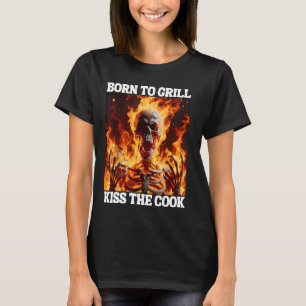 Camiseta Nascer A Grelha Duro Engraçada Da Coroa Engraçada 