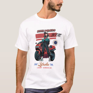 Camiseta Nascer a motociclista, amante de aventura sem medo