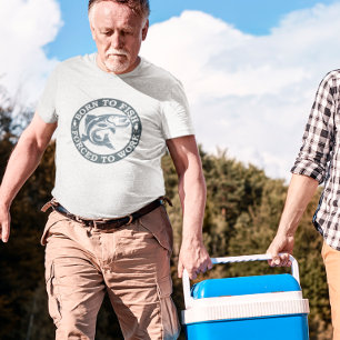 Camiseta Nascer a Peixe Forçado a Trabalhar
