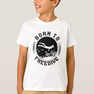 Camiseta Nascer À Pesca Livre De Arrasto Freedive
