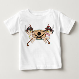 Camiseta Nascer à pilhagem - balanço dos piratas do bebê