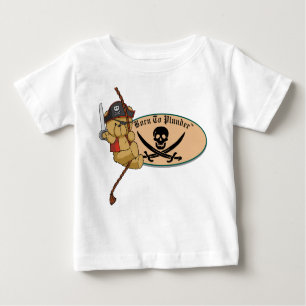 Camiseta Nascer à pilhagem - pirata do urso de ursinho na