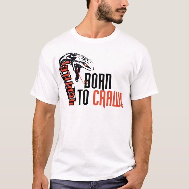 Camiseta Nascer a rastejar - cobra (Frente)