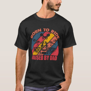 Camiseta Nascer a rumo, Levantado por Pai, Design Legal de
