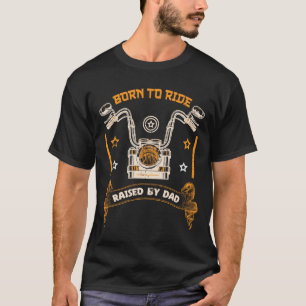 Camiseta Nascer a rumo, Levantado por Pai, Design Legal de 