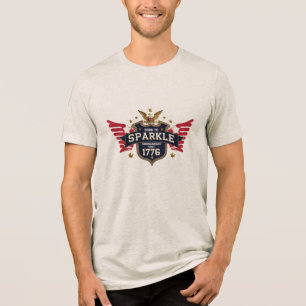 Camiseta Nascer a Sparkle - Tea de blindagem Patriótica   O