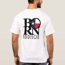 Camiseta NASCER Addison Texas (impressão traseiro)