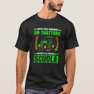 Camiseta Nascer Agrícola Para Conduzir O Trator Trator