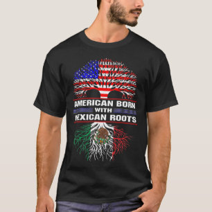 Camiseta Nascer Americano com Raízes Mexicanas