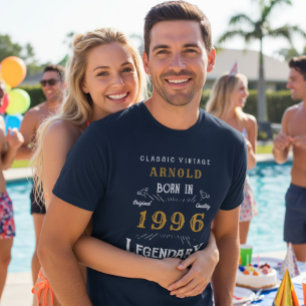 Camiseta Nascer aniversário de 30 anos em Legenda 1996 Pers