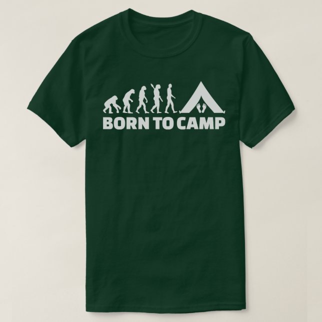 Camiseta Nascer ao acampamento (Frente do Design)