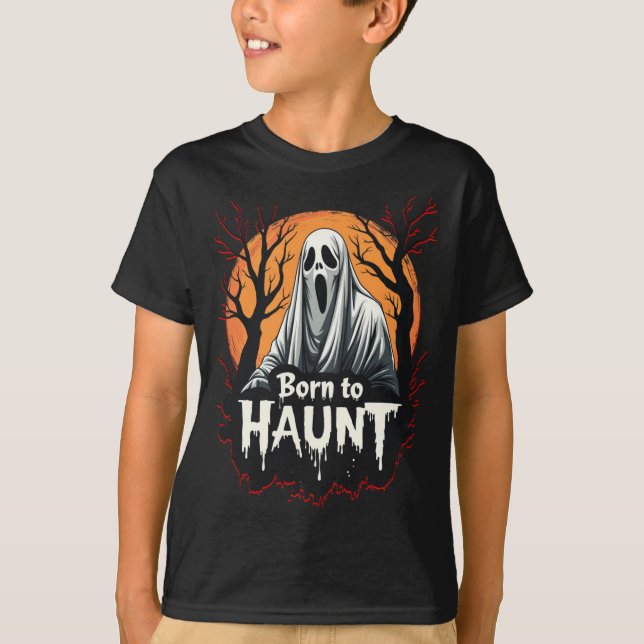 Camiseta Nascer ao Horror do Dia de Halloween (Frente)