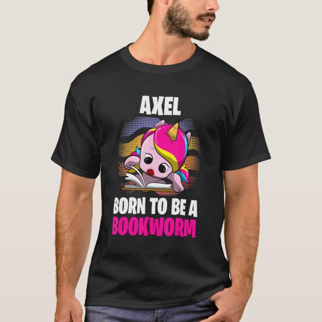 Camiseta Nascer Axel Para Ser Um Bookworm Personalizado (Frente)