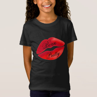 Camiseta Nascer Bonito Lip Cute Girl Happy Makeda