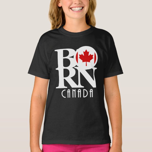 Camiseta NASCER Canadá (texto em branco) (Frente)