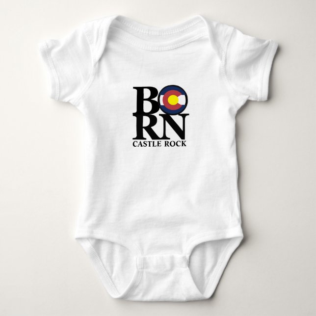Camiseta NASCER Castle Rock Colorado Baby One (Frente)