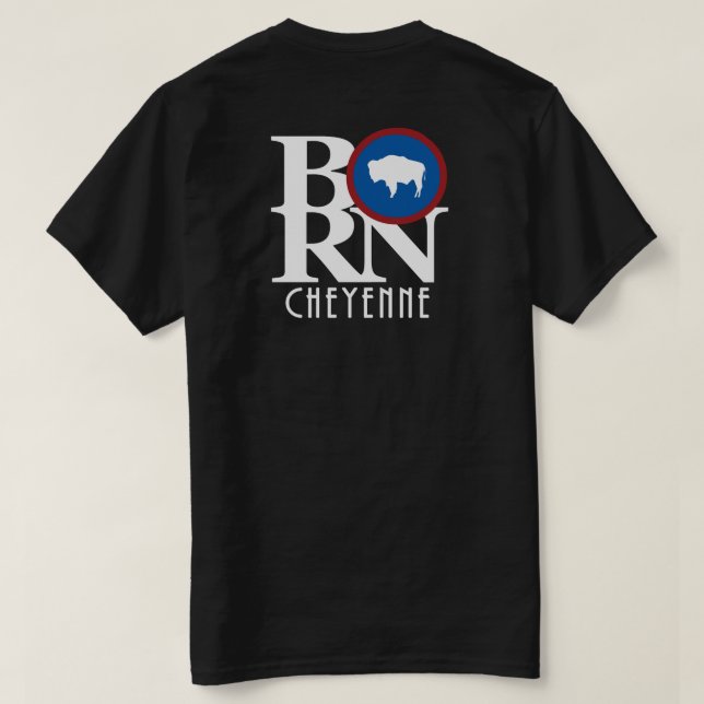 Camiseta NASCER Cheyenne Wyoming Back (Verso do Design)