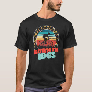 Camiseta nascer ciclista de 59 anos em 1963 59º aniversário