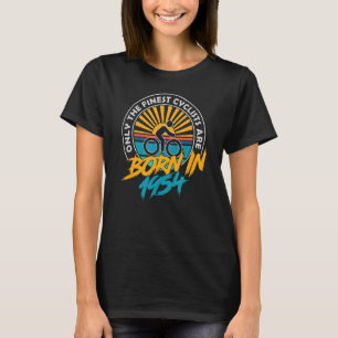 Camiseta nascer ciclista de 69 anos em 1954 69º aniversário