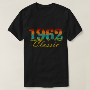 Camiseta Nascer clássico de chá de 1962 em presentes de a