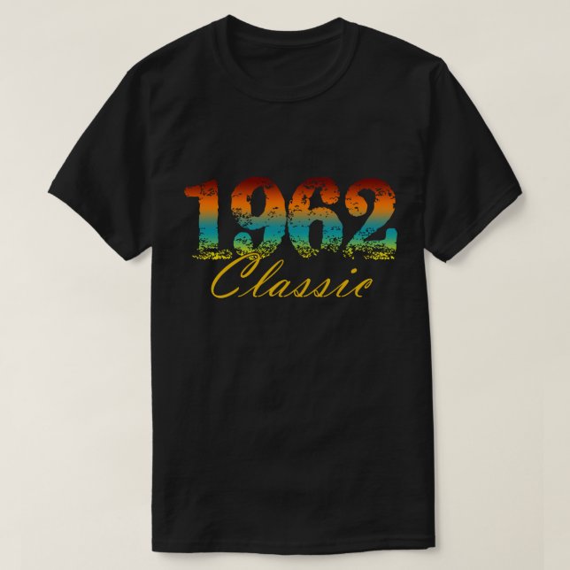 Camiseta Nascer clássico de chá de 1962 em presentes de ani (Frente do Design)