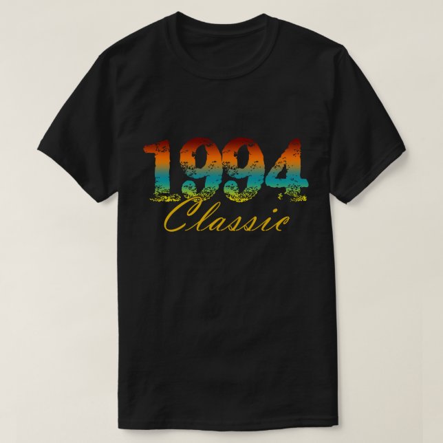 Camiseta Nascer clássico de chá de 1994 em presentes de ani (Frente do Design)