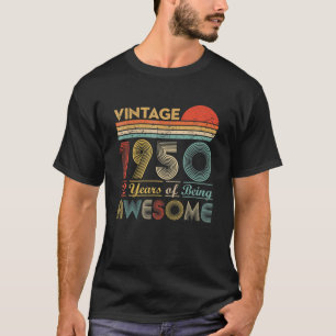 Camiseta nascer Clássico Do Aniversário De 72 Anos De Ida