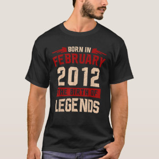 Camiseta Nascer da lenda em fevereiro de 2012 Aniversário d
