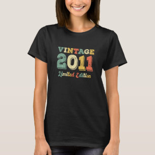 Camiseta nascer De 10 Anos Em 2011 10º Aniversário