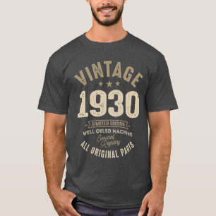 Camiseta Nascer de 1930 - 92º aniversário do Retro Classic