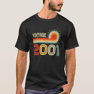 Camiseta nascer De 21 Anos De Idade Em 2001 Vintage anivers