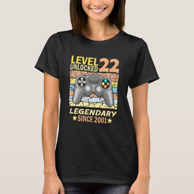 Camiseta nascer de 22 anos para jogadores em 2001 2 (Frente)