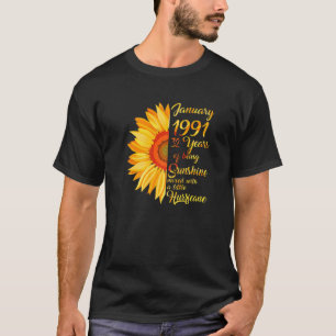 Camiseta nascer De 32 Anos Em Janeiro De 1991