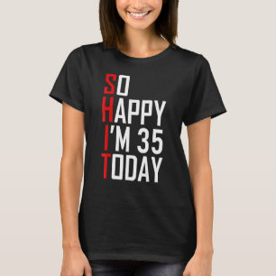 Camiseta nascer De 35 Anos De Idade Em 1986 35º Aniversário